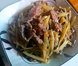 家常版新生姜炒牛肉的做法