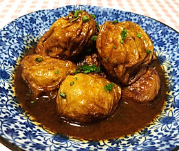 红烧油面筋塞肉的做法