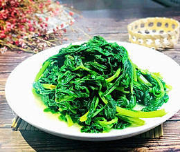 #春季食材大比拼#白焯茼蒿菜的做法