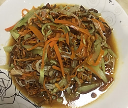 凉拌虫草花的做法