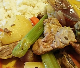 北非炖羊排配中东小米couscous的做法