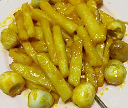 女士必点菜：香橙山药条配鹌鹑蛋#晒宅家秘籍，助力华人抗疫的做法