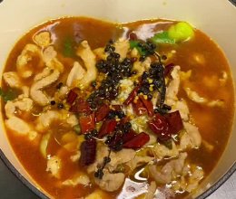 鲜爽麻辣水煮肉片的做法