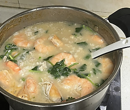 虾粥的做法
