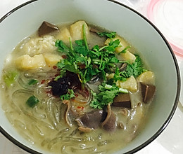 简易版鸭血粉丝汤的做法