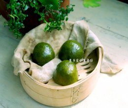 菜汁版简易青团的做法