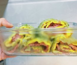 蔬菜煎饼卷火腿的做法