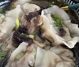 三鲜大馄炖、香菇、青菜、肉馅的做法