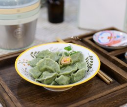菠菜虾仁玉米水饺的做法