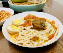 西红柿牛肉面的做法