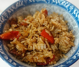 辣椒肉汤拌饭的做法