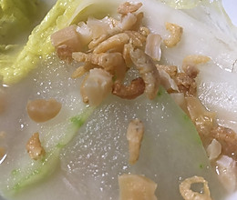 娃娃菜冬瓜虾米瑶柱汤的做法