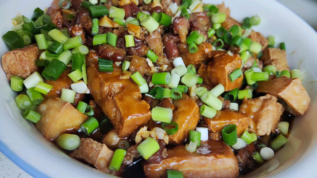 浇汁豆腐的做法