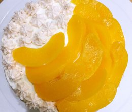 不太一样的戚风做法-------黄桃裱花奶油戚风（超详解））的做法