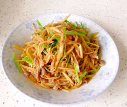 姜丝肉的做法