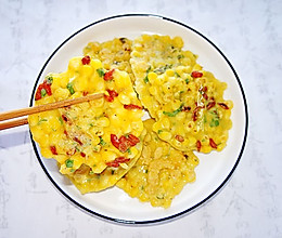 嫩玉米鸡蛋饼#快手又营养，我家的冬日必备菜品#的做法