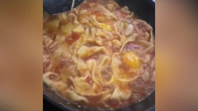 家常西红柿鸡蛋抻面的做法