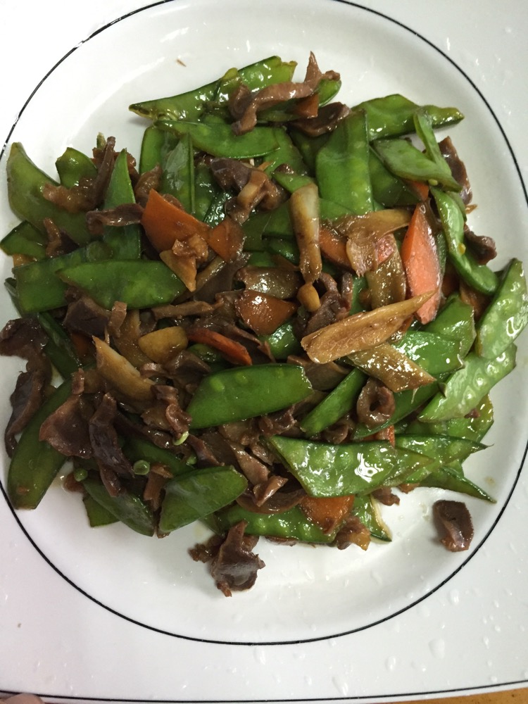 鸭珍炒扁豆的做法