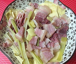 咸肉蒸百叶的做法