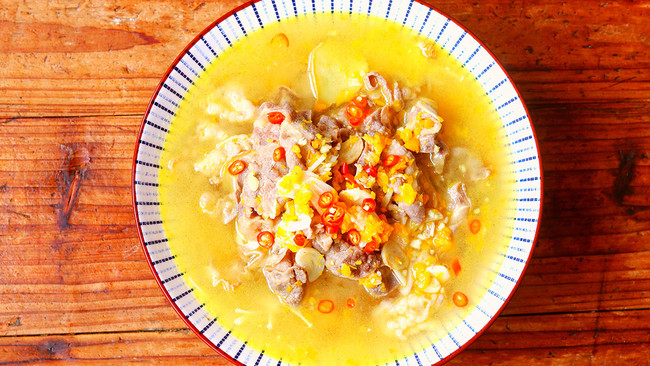 酸汤肥牛￨连汤带肉一扫光的做法