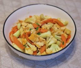 #最是家乡味 冬至大如年#鸡蛋炒花菜的做法