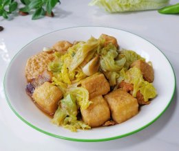 脂渣白菜油豆腐的做法