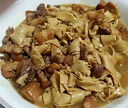 红焖肉炖干豆腐的做法