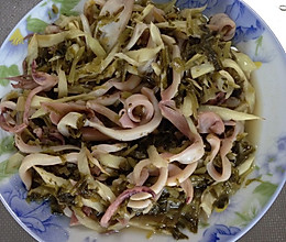 雪菜鱿鱼的做法