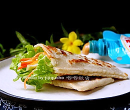 夺人眼球的口袋饼#挤出大趣味,及时享美味#的做法