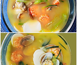 海鲜年糕汤#巨下饭的家常菜#的做法