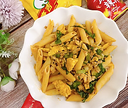 #做川菜用豪吉#麻辣鸡蛋肉末炒意面的做法