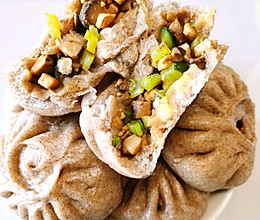 低脂黑麦香菇鸡肉包子的做法