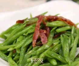 芸豆炒腊肠丨鲜美可口营养美味！！！！的做法