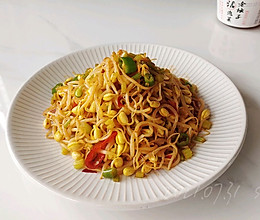 豆瓣辣炒黄豆芽的做法