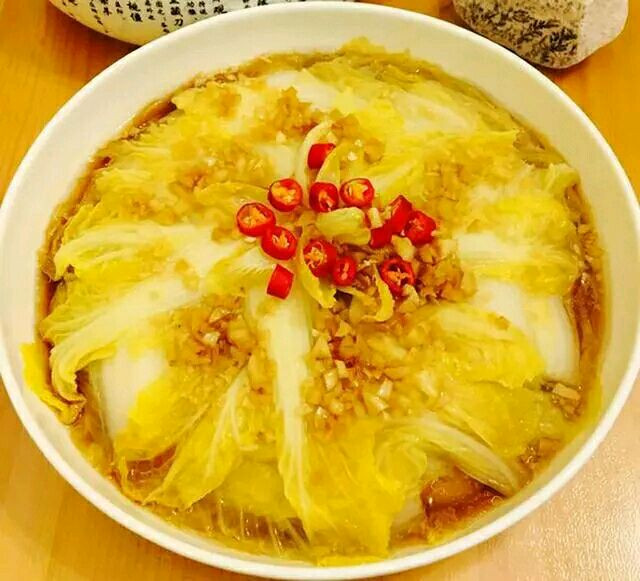 蒜蓉粉丝蒸白菜的做法