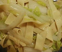大白菜炖干豆腐的做法