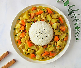 咖喱土豆鸡肉饭的做法