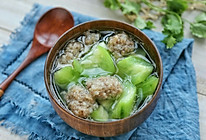 肉丸丝瓜汤#金龙鱼外婆乡小榨菜籽油 最强家乡菜#的做法