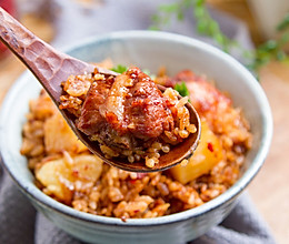 排骨土豆焖饭的做法