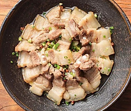 【炒盐肉】原来物资匮乏时代，吃肉更精彩！的做法