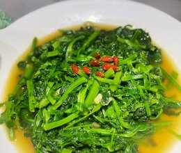清炒豌豆尖的做法