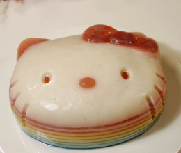 Hello Kitty彩虹马蹄糕的做法