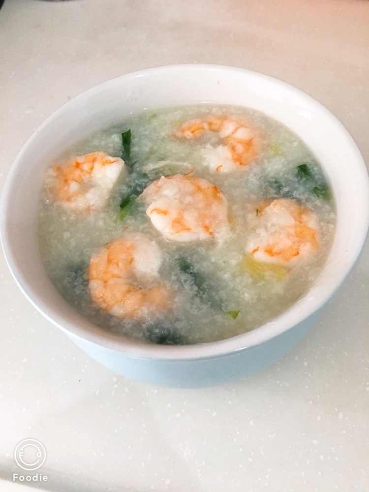虾粥的做法