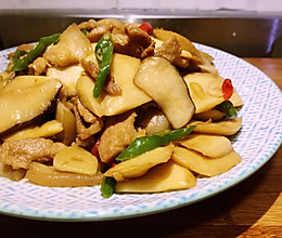 杏鲍菇炒肉片的做法