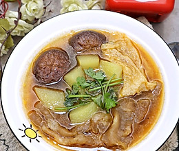 #精致一人食#肥牛杂蔬大酱汤的做法