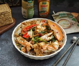 #太太乐鲜鸡汁玩转健康快手菜#鲜炒花蟹趴粉丝的做法