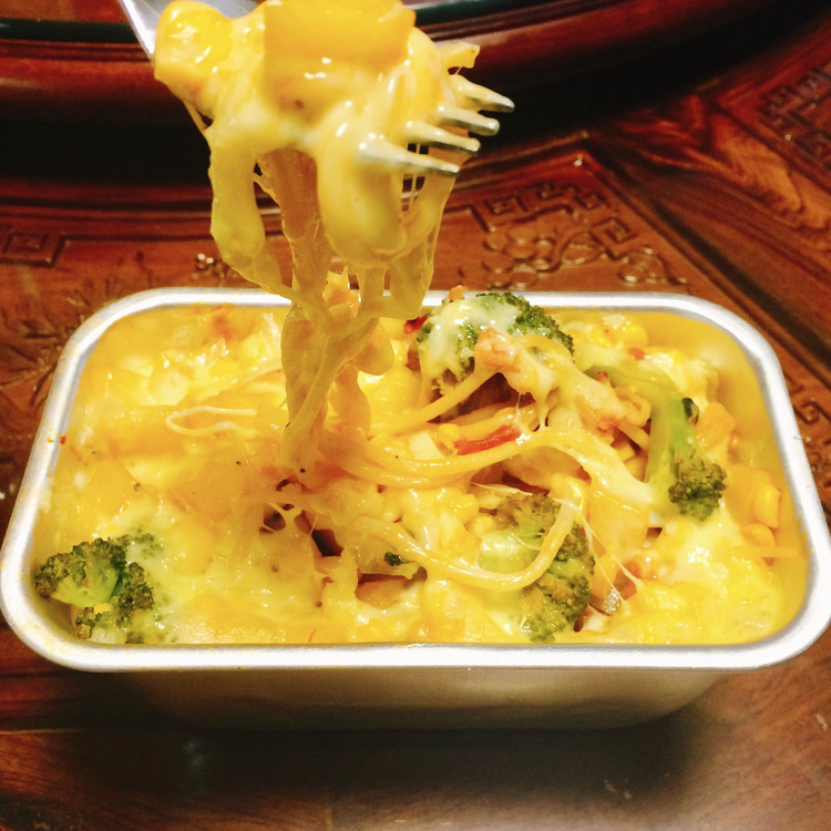 蔬菜芝士焗意面（素食达人、减脂达人必备哟～）的做法