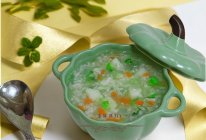 #宝宝的第一口辅食鱼#宝宝辅食/挪威北极鳕鱼蔬菜粥的做法