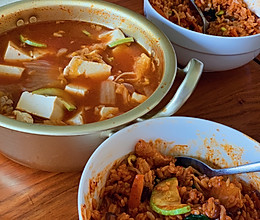 韩式泡菜辣白菜豆腐汤 低脂快手超简单的做法