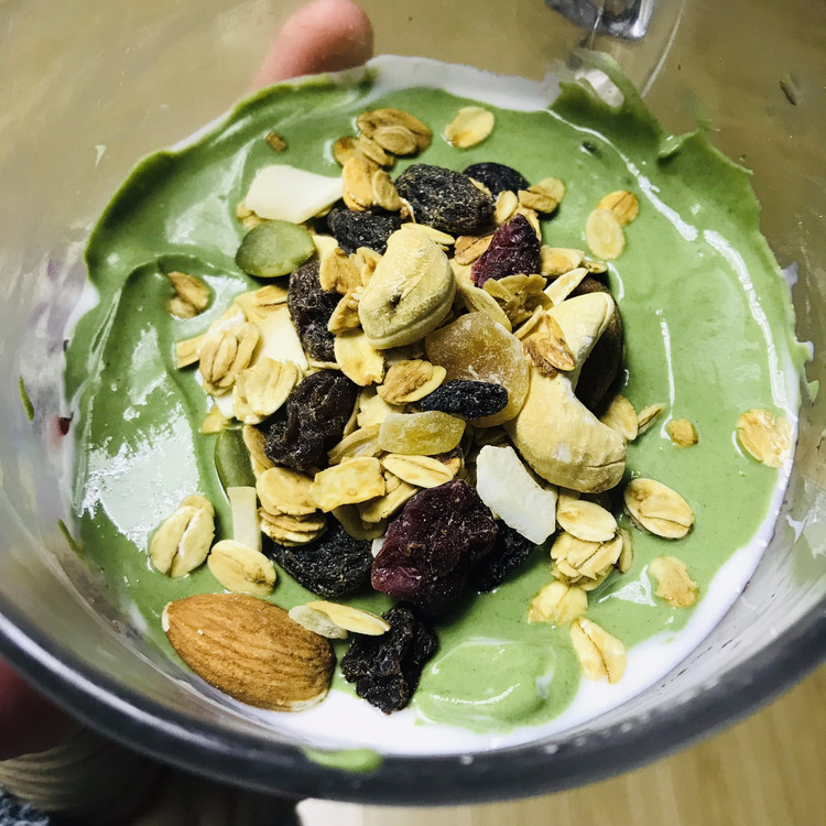 快手减脂晚餐~三色燕麦酸奶拌的做法